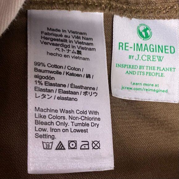 J. CREW 770 Corduroy Pants Men's 33 x 34 Measures 36 x 33 Brown Straight Fit - Picture 7 of 13